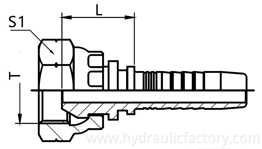 Bsp Female 60 Degree Cone Fittings Drawing